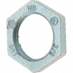 Value Collection - 3/8" Trade, Steel Threaded Conduit Locknut - Exact Industrial Supply