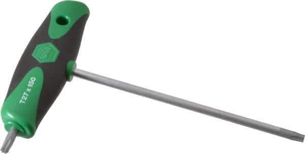 Wiha - T27 Standard Torx Key - T-Handle Cushion Grip - Exact Industrial Supply
