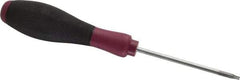 Wiha - T10 Torx Driver - 80mm Blade Length, 6-3/4" OAL - Exact Industrial Supply