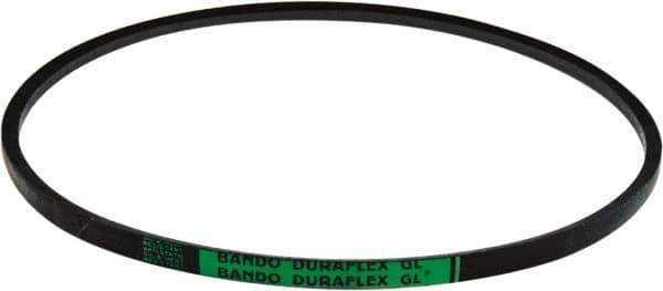 Bando - Section 3L, 3/8" Wide, 56" Outside Length, V-Belt - Black, Duraflex, No. 3L560 - Exact Industrial Supply