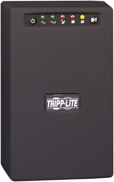 Tripp-Lite - 15 Amp, 1,500 VA, Tower Mount Line Interactive Backup Uninterruptible Power Supply - Backup 3 min with Full Load & 11-1/2 min with Half Load, 230 Volt Input & Output, 940 Watt Output, 1 Phases, 8 Outlets - Exact Industrial Supply