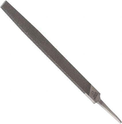 Anglo American - 4" Long, Second Cut, Triangle American-Pattern File - Double Cut, 0.28" Overall Thickness, Tang - Exact Industrial Supply