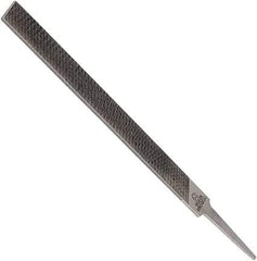 Anglo American - 14" Long, Second Cut, Mill American-Pattern File - Single Cut, 0.22" Overall Thickness, Tang - Exact Industrial Supply