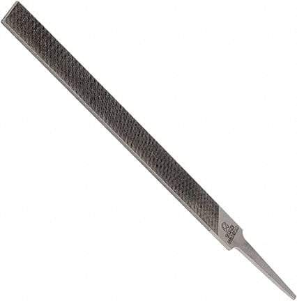 Anglo American - 12" Long, Bastard Cut, Mill American-Pattern File - Single Cut, 0.2" Overall Thickness, Tang - Exact Industrial Supply