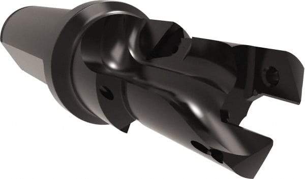 Allied Machine and Engineering - 20 to 22mm Diam, Straight Shank, 25.4mm Body Shank Diam, Combo Chamfer and Countersink Drill - TCMT 110204 Insert, 115.49mm OAL - Exact Industrial Supply