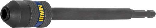 Irwin - 1/4" Drive Standard Socket Extension - 6" OAL, Black Oxide Finish - Exact Industrial Supply