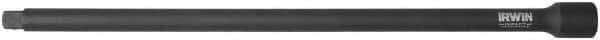Irwin - 3/8" Drive Standard Socket Extension - 12" OAL, Black Oxide Finish - Exact Industrial Supply