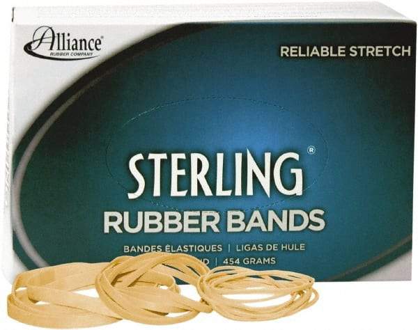 Alliance - 3-1/2" Circumference, 1/4" Wide, Light-Duty Band Rubber Band Strapping - 425 Pieces - Exact Industrial Supply