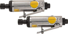 Value Collection - 1/4" Collet, Straight Handle, Air Straight Die Grinder - 22,000 RPM, Rear Exhaust, 4 CFM, 0.45 hp, 90 psi, 1/4 NPT Inlet - Exact Industrial Supply
