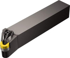 Sandvik Coromant - DRSN, Left Hand Cut, 25mm Shank Height x 25mm Shank Width, Negative Rake Indexable Turning Toolholder - 150mm OAL, RNMG 12 04 00 Insert Compatibility, Series T-Max P - Exact Industrial Supply