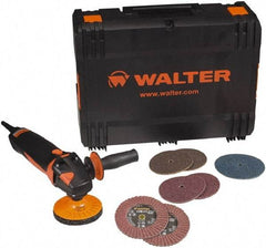 WALTER Surface Technologies - 4-1/2" Pad Diam, 2,000 to 7,000 RPM, 13.5 Amp, Handheld Electric Polisher - 120 Volt - Exact Industrial Supply