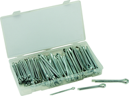 144 Pc. Large Cotter Pin Assortment - 1/8" x 2" - 5/16" x 2 1/2" - Exact Industrial Supply