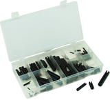 120 Pc. Roll Pin Assortment - 1/8" x 5/8" - 3/8" x 2" - Exact Industrial Supply