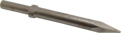 Ingersoll-Rand - 9" OAL, 0.7" Shank Diam, Moil Point Chisel - Round Drive, Round Shank, Steel - Exact Industrial Supply