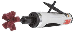 3M - 1/4" Collet, Straight Handle, Air Straight Die Grinder - 18,000 RPM, Directional Exhaust, 35 CFM, 1 hp, 90 psi, 1/4 NPT Inlet - Exact Industrial Supply