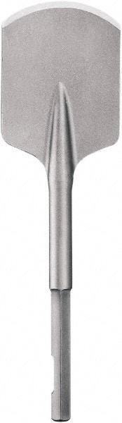 DeWALT - 4" Head Width, 4-1/2" OAL, 3/4" Shank Diam, Spade Chisel - Hex Drive, Hex Shank, Steel - Exact Industrial Supply