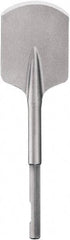 DeWALT - 4" Head Width, 4-1/2" OAL, 3/4" Shank Diam, Spade Chisel - Hex Drive, Hex Shank, Steel - Exact Industrial Supply