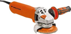WALTER Surface Technologies - 4" Wheel Diam, 10,500 RPM, Corded Angle & Disc Grinder - 5/8-11 Spindle - Exact Industrial Supply