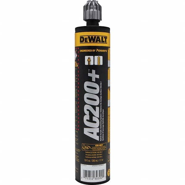 DeWALT Anchors & Fasteners - Anchoring Adhesives Adhesive Material: Acrylic Volume (fl. oz.): 9.50 - Exact Industrial Supply
