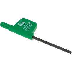 Wiha - T8 Torx Key - Flag-Style, 40mm Length Under Head, 2.8" OAL - Exact Industrial Supply