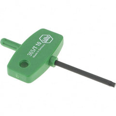 Wiha - T10 Torx Key - Wing Handle, 40mm Length Under Head, 2.9" OAL - Exact Industrial Supply