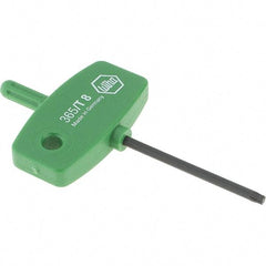 Wiha - T8 Torx Key - Wing Handle, 40mm Length Under Head, 2.9" OAL - Exact Industrial Supply