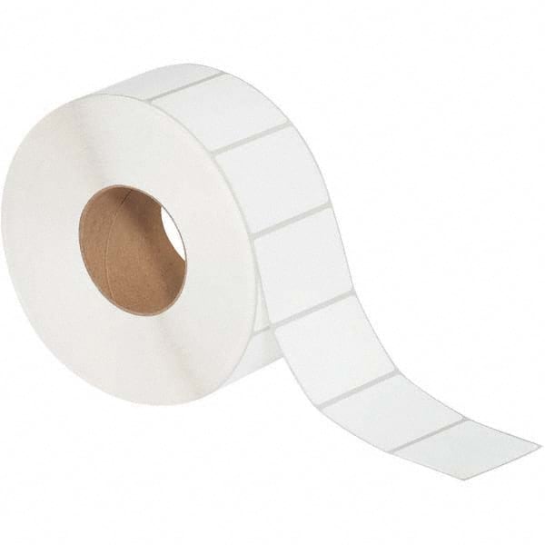 Value Collection - Pack of 6 Rolls, 3,000 Labels per Roll, 3" x 2" White Matte Coated Facestock Thermal Labels - Exact Industrial Supply