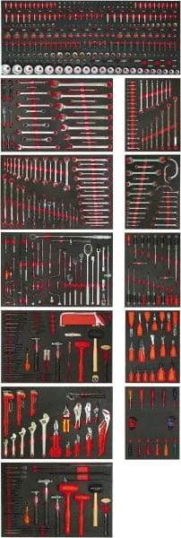 Proto - 613 Piece Master Tool Set - Comes in Workstation - Exact Industrial Supply