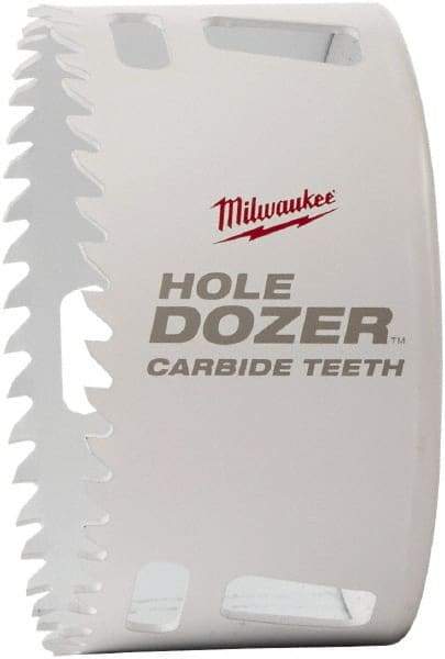 Milwaukee Tool - 2-3/8" Diam, 1-5/8" Cutting Depth, Hole Saw - Carbide-Tipped Saw, Toothed Edge - Exact Industrial Supply
