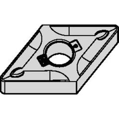 DNMG 432 Double-sided|G WP35CT, 1/32″ Corner Radius, 3/16″ Thick, 1/2″ Inscribed Circle, TiN, Turning Indexable Insert - Exact Industrial Supply