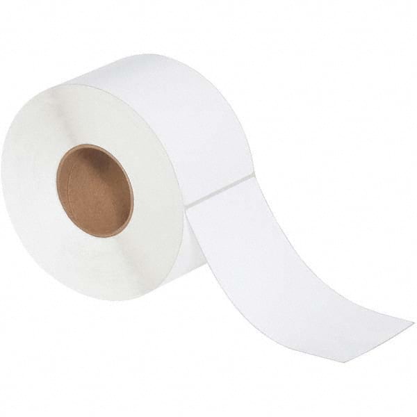 Value Collection - Pack of 4 Rolls, 800 Labels per Roll, 4" x 8" White Matte Coated Facestock Thermal Labels - Exact Industrial Supply
