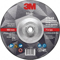 3M - Depressed-Center Wheels Wheel Diameter (Inch): 7 Wheel Thickness (Decimal Inch): 0.2500 - Exact Industrial Supply