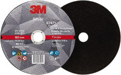 3M - 7" Ceramic Cutoff Wheel - 0.045" Thick, 7/8" Arbor, Use with Angle Grinders - Exact Industrial Supply
