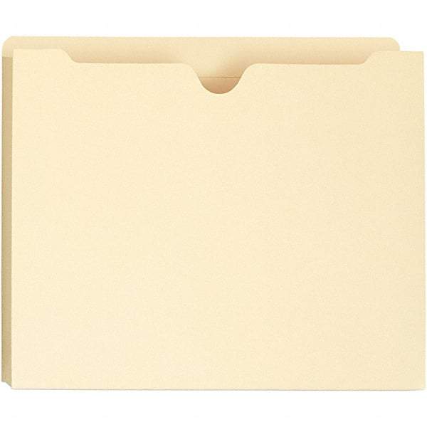 Universal One - 8-1/2 x 11", Letter Size, Manila, File Jacket - 11 Point Stock - Exact Industrial Supply