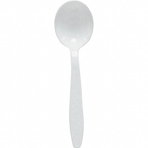 Solo - Heavyweight Polystyrene Soup Spoons - White - Exact Industrial Supply