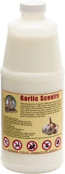 Bare Ground Solutions - Garlic Scentry Quart Bottle Ready to Use Premixed to repel unwanted animals - Garlic Scentry harnesses the power of organics to fight insects and repel unwanted yard and garden pests. - Exact Industrial Supply