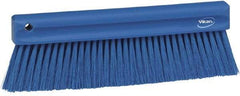 Vikan - Polyester Counter Brush - 2" Bristle Length, 11" Long x 1-1/4" Wide Head, Blue - Exact Industrial Supply
