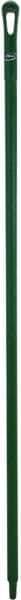 Vikan - 59 x 1-1/4" Polypropylene Squeegee Handle - European Threaded Connection, Green - Exact Industrial Supply