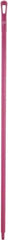 Vikan - 59 x 1-1/4" Polypropylene Squeegee Handle - European Threaded Connection, Pink - Exact Industrial Supply