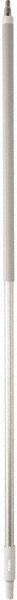 Vikan - 63 x 1-1/4" Aluminum Squeegee Handle - European Threaded Connection, White - Exact Industrial Supply