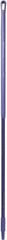 Vikan - 59 x 1-1/4" Fiberglass Squeegee Handle - European Threaded Connection, Purple - Exact Industrial Supply