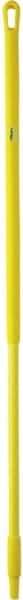 Vikan - 51 x 1-1/4" Fiberglass Squeegee Handle - European Threaded Connection, Yellow - Exact Industrial Supply