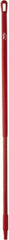 Vikan - 51 x 1-1/4" Fiberglass Squeegee Handle - European Threaded Connection, Red - Exact Industrial Supply