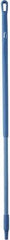 Vikan - 51 x 1-1/4" Fiberglass Squeegee Handle - European Threaded Connection, Blue - Exact Industrial Supply