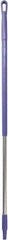Vikan - 51 x 1-1/4" Aluminum Squeegee Handle - European Threaded Connection, Purple - Exact Industrial Supply