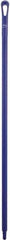 Vikan - 51 x 1-1/4" Polypropylene Squeegee Handle - European Threaded Connection, Purple - Exact Industrial Supply
