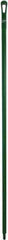 Vikan - 67 x 1-19/64" Polypropylene Squeegee Handle - European Threaded Connection, Green - Exact Industrial Supply