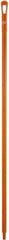 Vikan - 59 x 1-1/4" Polypropylene Squeegee Handle - European Threaded Connection, Orange - Exact Industrial Supply