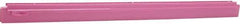 Vikan - 24" Rubber Blade Squeegee Refill - Double Edge, Pink, Plastic Holder - Exact Industrial Supply