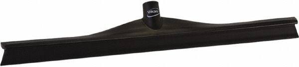 Vikan - 23.62" Rubber Blade Floor Squeegee - Single Edge, Black, Plastic Holder - Exact Industrial Supply